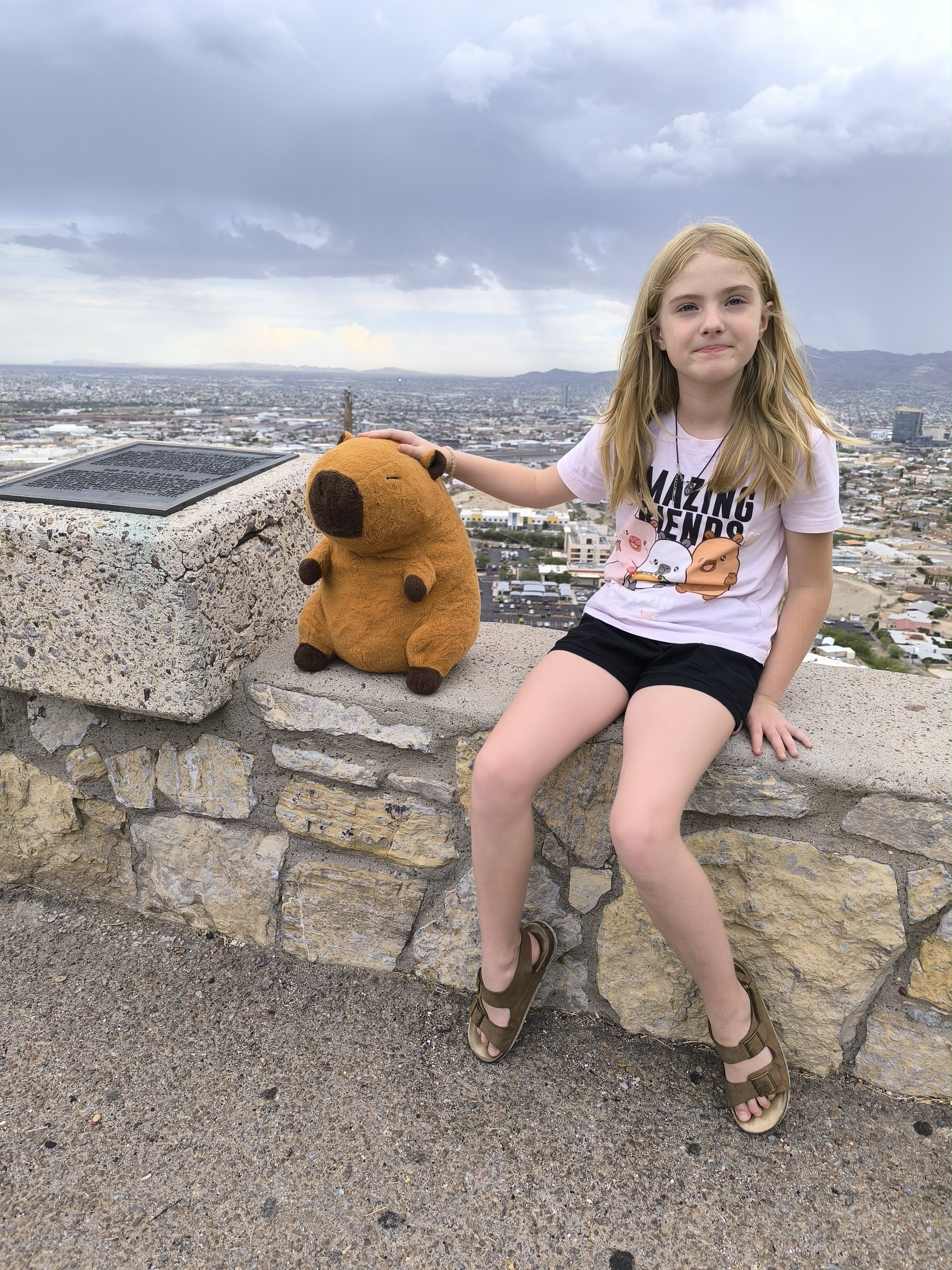 Amelie und Blob in El Paso